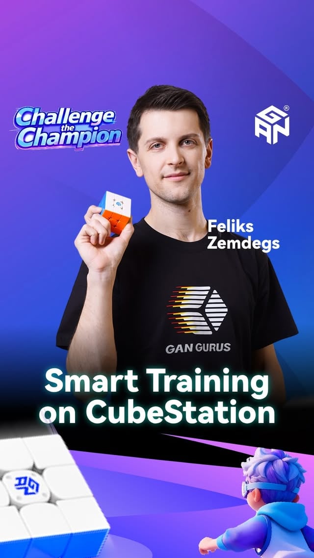 Join 𝐅𝐞𝐥𝐢𝐤𝐬 𝐙𝐞𝐦𝐝𝐞𝐠𝐬 as he dives into the Cubestation, let‘s have a look at his quick takes on smart training! ⚡Think you can challenge Feliks yourself? 🤔 Join the 𝐂𝐡𝐚𝐥𝐥𝐞𝐧𝐠𝐞 𝐭𝐡𝐞 𝐂𝐡𝐚𝐦𝐩𝐢𝐨𝐧 event now on CubeStation: https://arena.ganrobot.com/#GANCUBE #GANCUBESHOP #GANGURUS #speedcube #speedcuber #challengethechampion #Cubestation #smartcube by @fzemdegs