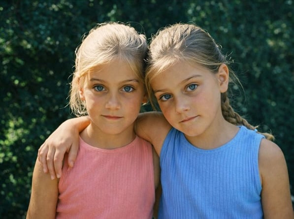 Born together. Growing together 👧🏼👧🏼 Happy birthday to US 👯‍♀️🎂Jeder Geburtstag erinnert mich daran, wie besonders es ist, dieses Leben mit dir zu teilen 🩷 Denn Zwillinge zu sein heißt: kein Geburtstag allein 🥹🎂 #twins #birthday