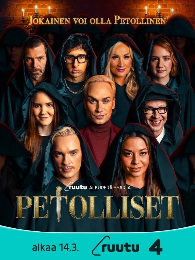 Petolliset! Starttaa 14.03 Nelosella ja Ruudussa 🖤🔥 #traitors by @djamandaharkimo