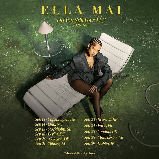 DO YOU STILL LOVE ME? TOUR UK&EUROPE 💛head to ellamai.com/tour NOW to sign up for pre-sale access! presale starts april 8th, all tickets available april 10th!it’s been too long, i am so excited to see you all 🎉 by @ellamai