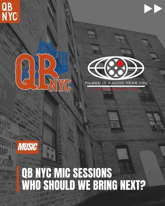 🎙️🌉 Launched 5 months ago by QB NYC and @clear_vision_filmz , the QB NYC Mic Sessions concept already counts 18 episodes available on the QB NYC YouTube channel (link in bio) ▶️Acapella, freestyle, or exclusive tracks, we highlight talent from all around the world 🌎🎥 Swipe to rediscover highlights from recent episodes and let us know in the comments who you want to see next on the platform! 1. @munchqb 2. @buddles_qb3. @bitcoinbagz894. @the_uce (Hawaï with @ironmike808) 5. @ruc_mrqb6. @clubvernonmvp7. @norm_regular8. @ceaser_mcfly 9. @tha.keshtv (🇫🇷 Paris with @stab.prod) 10. @sashradamus11. @bloo_azul12. @effyoo13. @36thavalanche14. @caruzzo4415. @cg_meezy16. @g_north_cheri (🇯🇵 Tokyo with @kanta_lohead & @____cheffpoppa____) 17. @izla_7 (🇨🇴 Cali with @darkoc93) 18. @smoovesmith_ by @qb_nyc