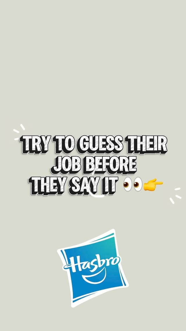 What do our leaders actually do all day? 🤔

We asked them to describe their roles… without saying their job titles. The result? A fun look into the many ways leadership shows up across our business.

Drop your guesses below before the reveal 👇

**Check out more content like this on our Life at Hasbro TikTok 👀