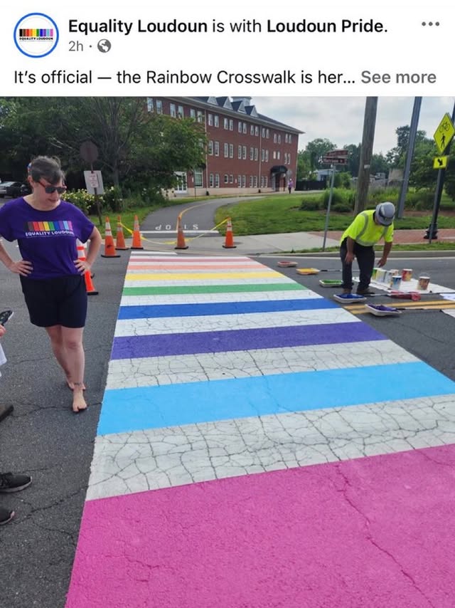We’d like to remind our followers not only are these virtue signaling crosswalks hideous (and no actual gay person would approve) but they are incredibly dangerous for service animals. They are not trained to handle the random patterns and pose serious risk to service animals and their masters. @secduffy please address this!#GaysAgainstGroomersOur organization is completely independent and funded entirely by our supporters. Help us keep fighting! 👊 ❤️ Donate: gaysagainstgroomers.com/donate 🛒 Merch: shop.gaysagainstgroomers.com 📚 Order our books: books.gaysagainstgroomers.com🔖 Substack: gaysagainstgroomers.substack.com Together we will END the war on children.