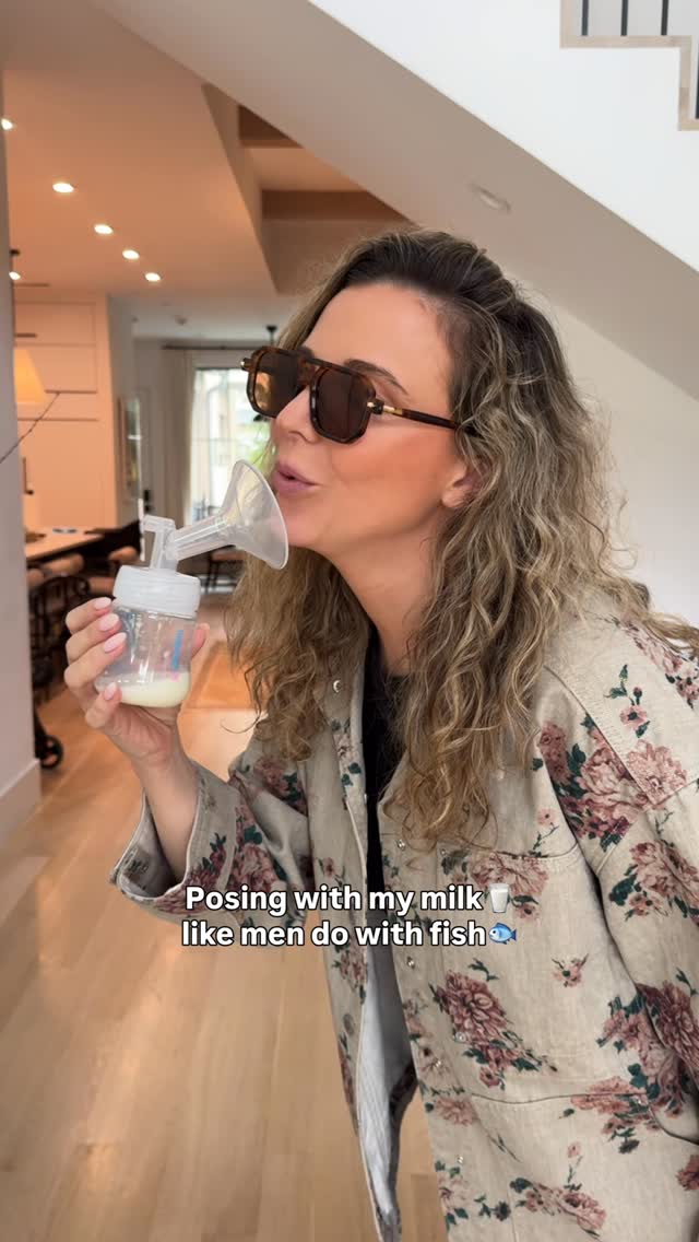 I’m a proud milk mama🤪🐄🥛 by @daniaustin