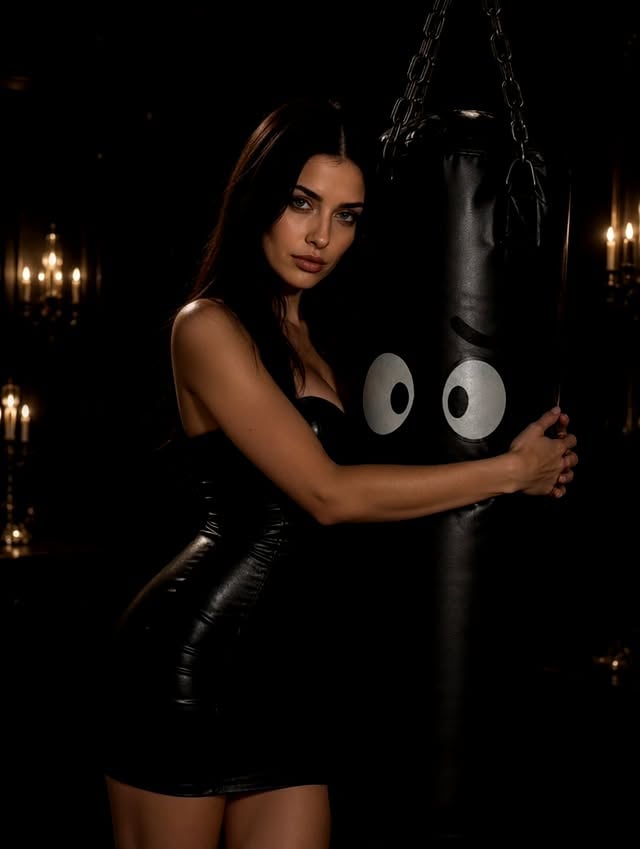 Found the most interesting creature living in @echonoir2025 ’s mansion.This guy doesn’t deserve all the hate he gets. Show some love to Scott 🖤🥊#EchoNoir #DarkAesthetic #MoodyVibes #BoxingBag #ScottDeservesBetter