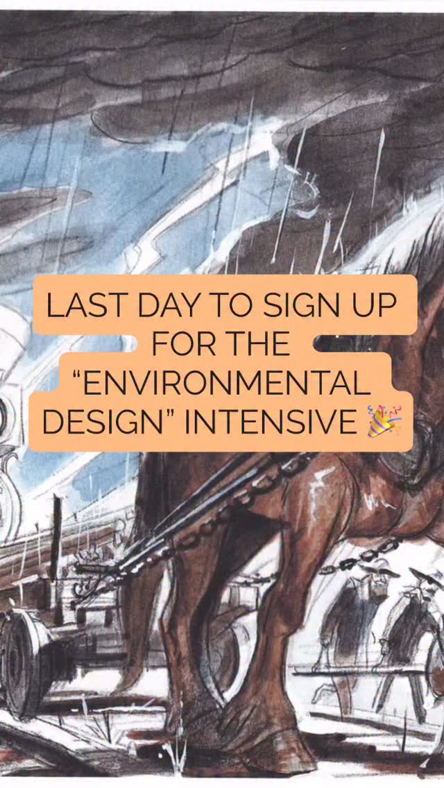 🚨Last chance to register for the new “Environmental Design” Intensive!!! 🎉🎉🎉🎉🎉🎉LINK IN THE BIO!!!! 👆 by @johnpomeroyart