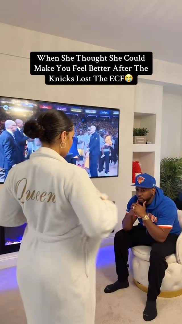 ✨Flashback✨…. Glad the outcome turned out different this time around… He was so hurt last year😭🤷🏽‍♀️#NewYork #Knicks #NBA #Finals
