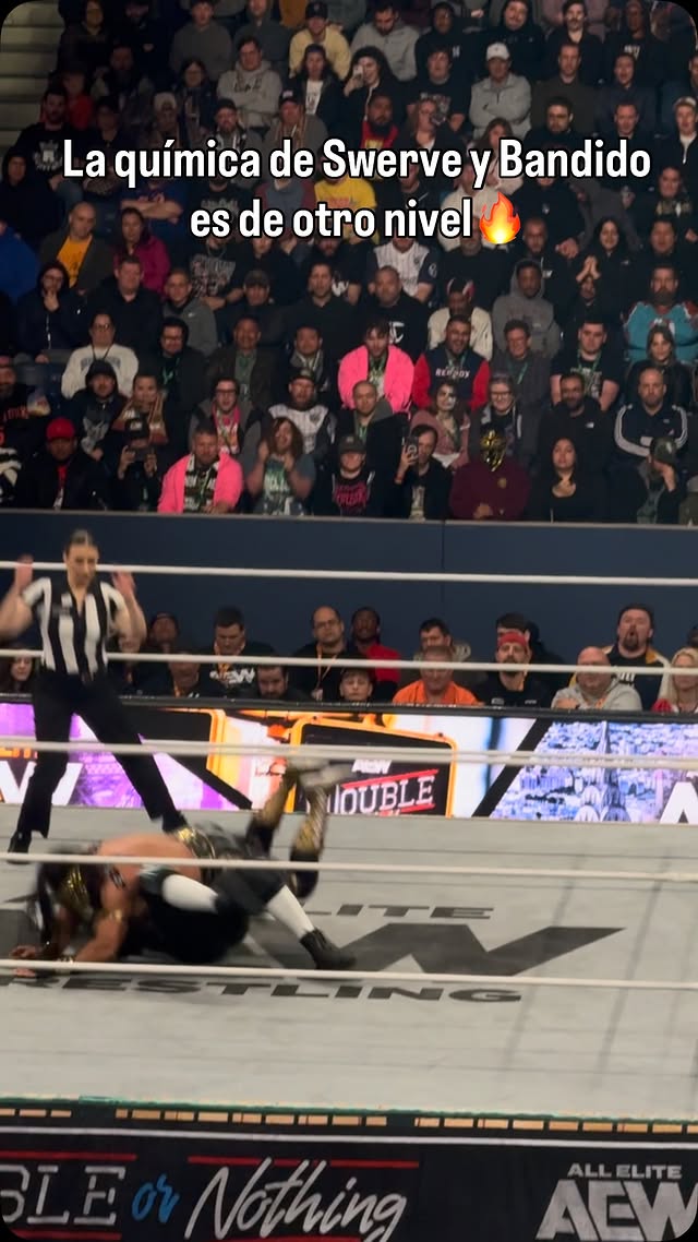 De lo mejor de Double or Nothing 🔥#luchalibre #aew #wrestling by @refaubrey