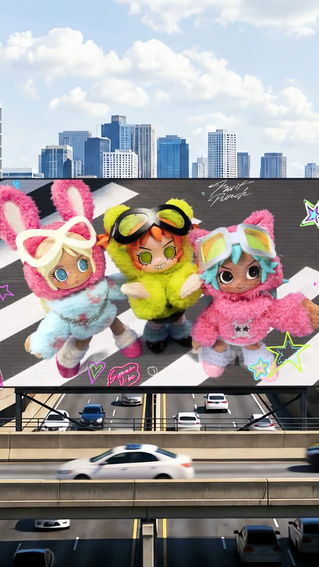 No extra sparkle needed.They are the statement.#POPMART #peachriot #fruitpunch #plush #animation by @popmart