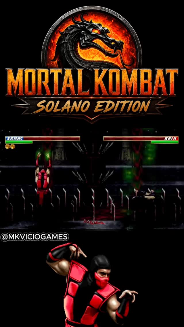 Mortal Kombat Solano edition - Ermac Fatality #mortalkombat#games#fatality#reelsviral by @mkviciogamesoficial