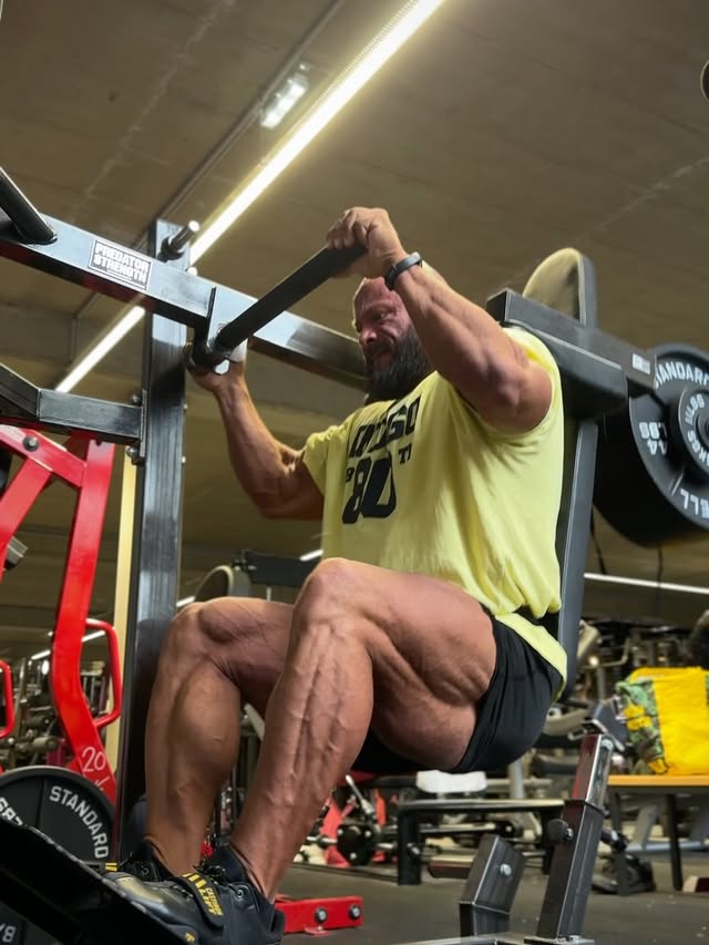 5 Days Out – Leg Day @npcworldwidefrance 🇫🇷Die letzte Unterkörpereinheit vor der Show lief grandios.Trotz eines neuen Tiefstgewichts konnte ich meine Leistung in den Isolationsübungen sogar noch steigern und in den Verbundübungen halten.Ein großer Fehler, den viele machen:Sie bewerten das Halten ihrer Leistungautomatisch negativ.Gerade bei Kniebeugenvariationen oder anderen Übungen, bei denen das Körpergewicht einen großen Einfluss auf die Hebelverhältnisse hat,kann es bereits eine Leistungssteigerung sein,die Leistung „lediglich“ zu halten.Warum?Weil ich bei geringerem Körpergewicht einen größeren Bewegungsumfang absolviere und der Muskel bei gleicher Wiederholungszahl mehr Arbeit verrichten muss als in der Vorwoche, um den Satz zu bewältigen.Natürlich sollte das Ziel immer sein, stärker zu werden.Aber niemals auf Kosten der Ausführungsqualität und niemals, ohne alle Einflussfaktoren in die Bewertungmit einzubeziehen.Jetzt wird es Zeit, den Beinen ausreichend Erholung zu geben.Reduzierte Schritte, kein Training mehr und maximale Regeneration, um stressinduzierte Wassereinlagerungen abzubauen, die sich durch die enorme Trainingsfrequenz der letzten Woche angesammelt haben könnten,und die letzten Details freizulegen.Dadurch, dass ich meine Beine zuletzt alle zwei Tage trainiert habe, sehe ich hier aktuell noch deutliche Auswirkungen.Umso spannender wird es zu beobachten,wie sie sich entwickeln,sobald die Ruhephase eingeleitet ist.Das Training sah wie folgt aus:1️⃣ Donkey Wadenheben (gym80)3 Sätze × 10–12 Wdh.2️⃣ Pendulum Squat (Predator)1 Satz × 6–8 Wdh.3️⃣ Belt Squat (Pit Shark)2 Sätze × 6–9 Wdh.4️⃣ Bein-Curls sitzend (Cybex)1 Satz × 10–12 Wdh.5️⃣ Glute Ham Raises (gym80)2 Sätze × 8–10 Wdh. Auf geht’s in die letzte Oberkörper-Einheit! —Du willst alle Bereiche optimierenund den maximalen Ertragaus deinem Einsatz herausholen?Dann schreib mir eine DM mit dem Wort:„COACHING“ und wir schauen gemeinsam,wie wir deine Fortschritteauf ein komplett neues Level bringen 📈