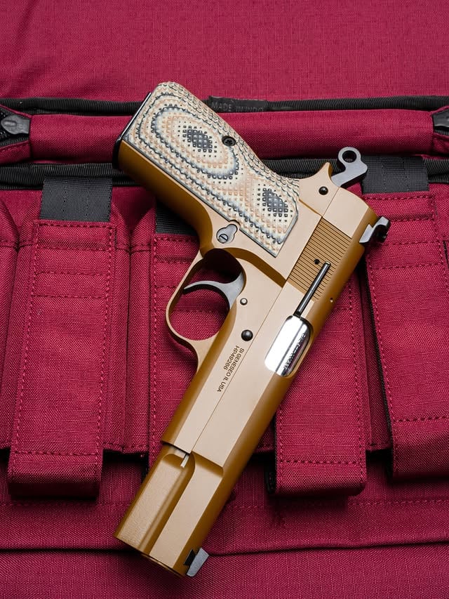 Fresh Cerakote on the SA-35. Coyote Brown never looked better. by @springfieldarmoryinc