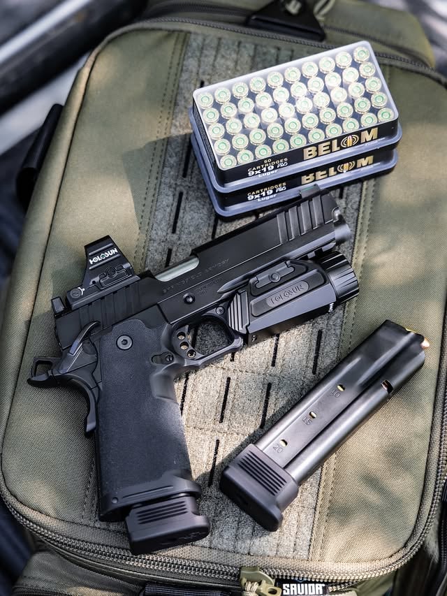 💥 𝐖𝐇𝐀𝐓’𝐒 𝐎𝐍 𝐘𝐎𝐔𝐑 𝐓𝐀𝐈𝐋𝐆𝐀𝐓𝐄 𝐓𝐇𝐈𝐒 𝐖𝐄𝐄𝐊? 💥👀 @springfieldarmoryinc 1911DS 👀 @holosunoptics 507COMP & P.ID 👀 @continuous.precision mag extension and base padPhoto by @AR15NEWS by @springfieldarmoryinc