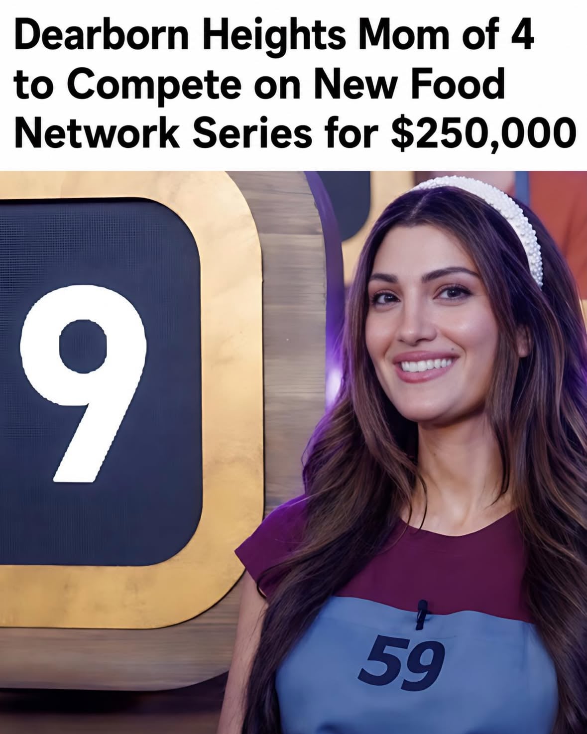 A Dearborn Heights mother of four is preparing to make her national television debut after being selected to compete on Food Network’s newest cooking competition series, 100 Cooks.

Sherry Sabbagh, a stay-at-home mom and food creator known online as @sherryhour, will be one of 100 home cooks from across the country competing for a chance to win up to $250,000 when the show premieres June 7.

Sabbagh’s journey into the food world began in 2020 when she developed a passion for cooking. In 2021, she started sharing recipes on Instagram, building a growing audience with meals she describes as approachable, wholesome and balanced.

The opportunity to appear on Food Network came unexpectedly.

According to Sabbagh, she received a direct message from a talent scout asking if she would be interested in appearing on a Food Network program. At first, she wasn’t sure the message was legitimate. Shortly afterward, she received an email from Food Network and was connected with a casting producer for an interview.

After completing the casting process, Sabbagh was officially selected to join the show just weeks before filming began.

Hosted by Terry Crews, 100 Cooks is a high-stakes home cooking competition where contestants face a series of culinary challenges as they battle through elimination rounds. The goal is simple: outlast 99 other cooks and take home the grand prize.

“When I found out I was selected, I felt all the emotions,” Sabbagh said. “I was shocked. I was excited. I was terrified. I was anxious. I was proud of myself. It was a surreal feeling.”

Sabbagh said filming was both challenging and rewarding. Long production days, unfamiliar kitchens, cameras everywhere and the pressure of timed challenges pushed her well outside her comfort zone.

The experience was especially meaningful because it marked several personal firsts, including traveling by herself for the first time.

“This experience took me out of my comfort zone in many ways,” she said.

Sabbagh hopes her story encourages others to pursue opportunities that may seem intimidating.

100 Cooks premieres June 7 on Food Network.