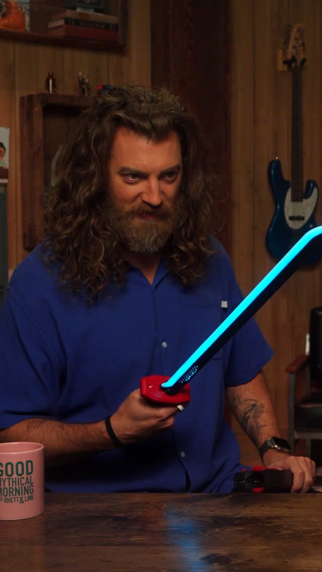Just two friends playing with their swords. #GoodMythicalMorning by @mythical