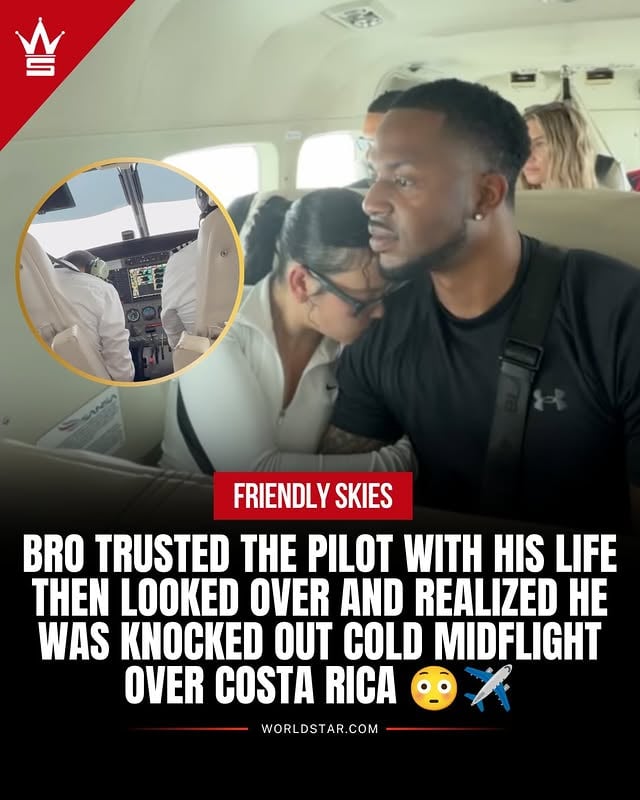 While vacationing in Costa Rica, bro looked over and realized the co-pilot was knocked out cold while the plane cruised over an active volcano. His girl immediately started questioning not just the flight, but the entire vacation.. 😭 via @ayenovaa