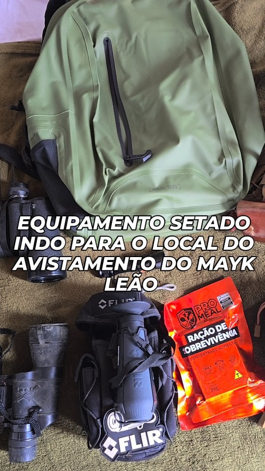 O objetivo é ter a visão contrária à visão que o querido Mayk teve. Não vou divulgar os locais para nao inferir na privacidade e atividades do Mayk jamais.@mayk.leao#sobrevivencia #lucianotigre #avistamento #ovini #mayk