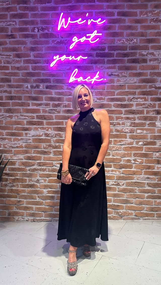 Quite literally getting in a spin with @scampanddude 😆Comment SHOP for my outfit https://liketk.it/6f3wfhalter neck dress / black summer dress / summer occasion dress / date night outfit / what to wear on an evening out by @clubforty.claire