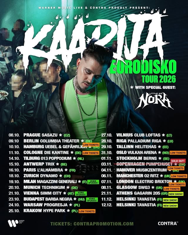 EURODISKO TOUR UPDATE!! 
And now we can tell, that we get to have a special guest LITTLE SIS NORA!!!!! 🔥🔥🔥🔥🔥