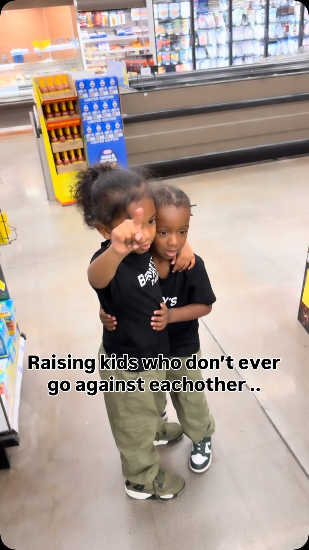 😭 even if im the opp at this point. This all I ever wanted for my kids ..to be TIGHT & to protect eachother! I love their bond even if I’m being bullied 😂