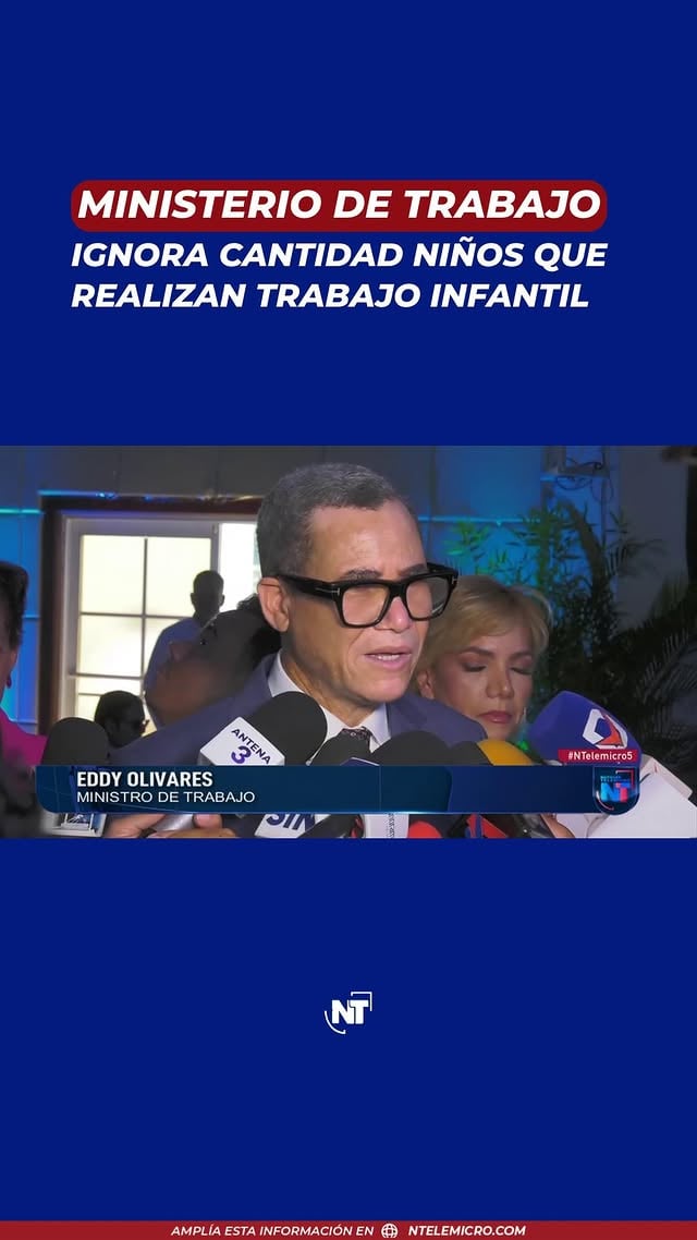 El Ministerio de Trabajo desconoce la cantidad de niños que realiza trabajo infantil en la República Dominicana; sin embargo, el titular de esa cartera asegura que trabajan para erradicar la problemática que cada año aumenta la deserción escolar. #TrabajoInfantil #NTelemicro5 #PrimeraEmisiónNT5