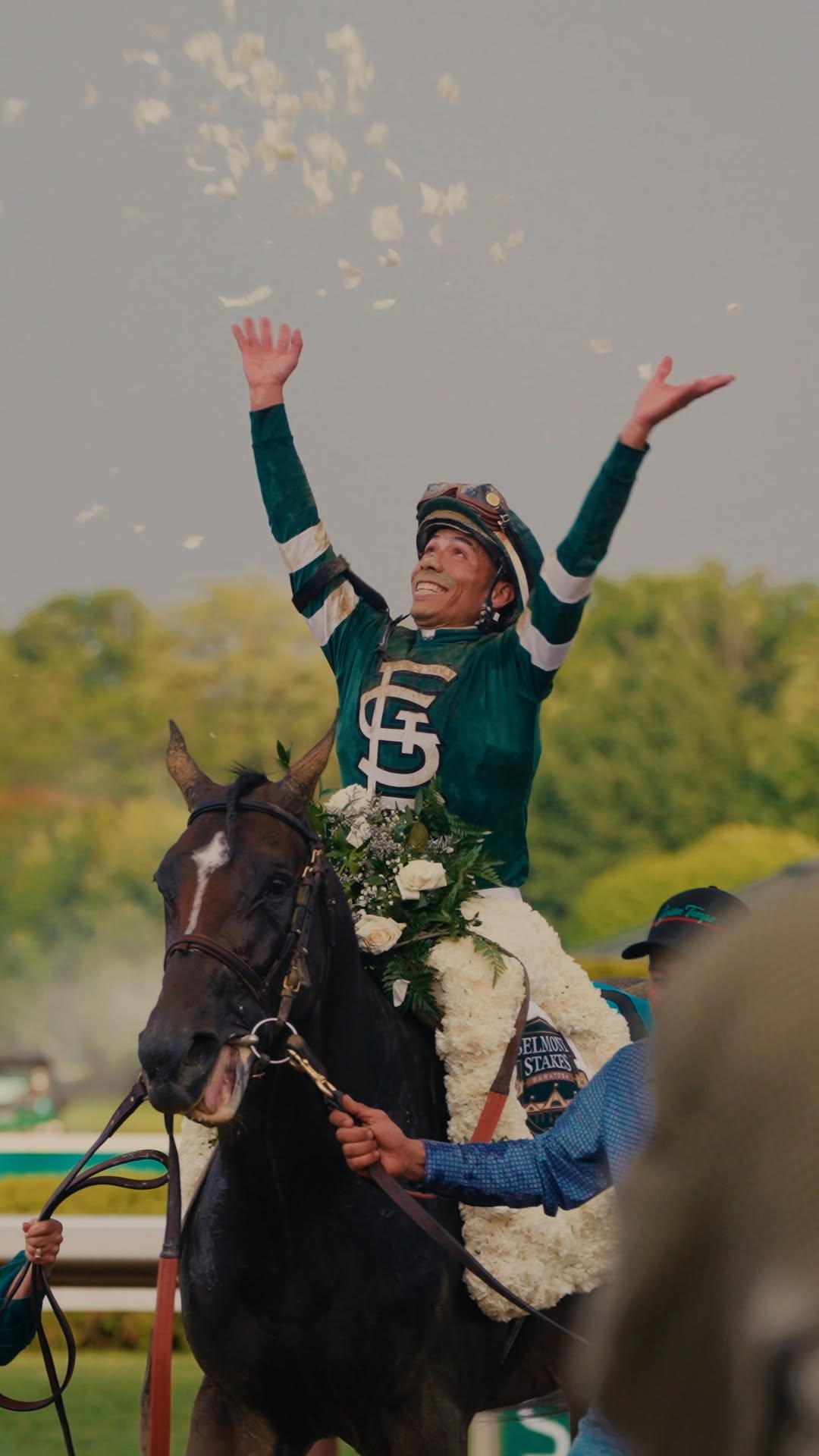 The @kentuckyderby winner came to Saratoga and delivered.

GOLDEN TEMPO wins the Belmont Stakes pres. by @nyra.bets with @joseortizjockey aboard for trainer @reredevaux. 
.
#belmontstakes #kentuckyderby #horseracing #racetrack #saratoga