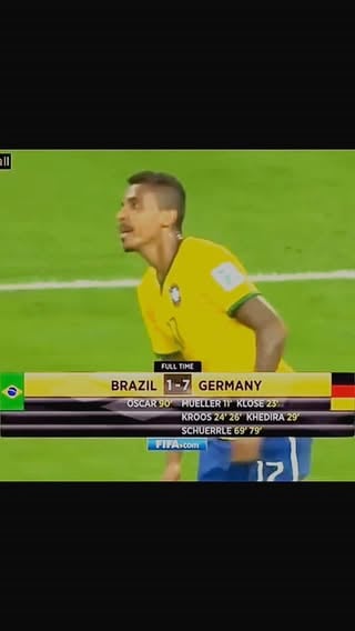 Top 50 iconic FIFA WC moments.
This marks at no 14 for me.

Do comment on your favourite FIFA WC moments.

8 July 2014 - the night football witnessed the unimaginable.

The FIFA World Cup semi-final between  and  was expected to be a battle of giants. Instead, it became one of the most shocking matches ever played. Inside the legendary , Germany tore through the hosts with ruthless precision, racing to a 5–0 lead in just 29 minutes and eventually winning 7–1.

Opened the scoring before  etched his name into history by breaking the World Cup goalscoring record. Then came a breathtaking collapse as  struck twice in quick succession,  added another, and  scored two more in the second half. A late goal from  did little to soften the blow.
For Brazil, it was heartbreak on home soil. For Germany, it was a masterclass of efficiency and one of the greatest performances ever seen on the World Cup stage. The match would forever be remembered as the "Mineirazo"—a night when an entire nation fell silent, and football history was rewritten before the world's eyes.

#football 
#fifaworldcup 
#fyp 
#germany 
#brazil
