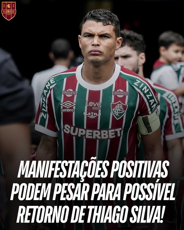 TORCIDA QUER A VOLTA DELE! 👏🏻🇭🇺 Contatos por Thiago Silva ainda são embrionários e não há nada avançado. Fluminense está “jogando um verde” para que ele avalie a possibilidade, mas qualquer decisão do jogador também passará pela questão familiar. Thiago tinha receio da recepção da torcida sobre um possível retorno, mas as manifestações positivas nas redes sociais estão sendo vistas por pessoas próximas. No Flu, há lobby pela volta e Marcão, auxiliar do clube e amigo do jogador, pode ser importante.

Fonte: Jornada 1902
Foto: Marcelo Gonçalves/FFC