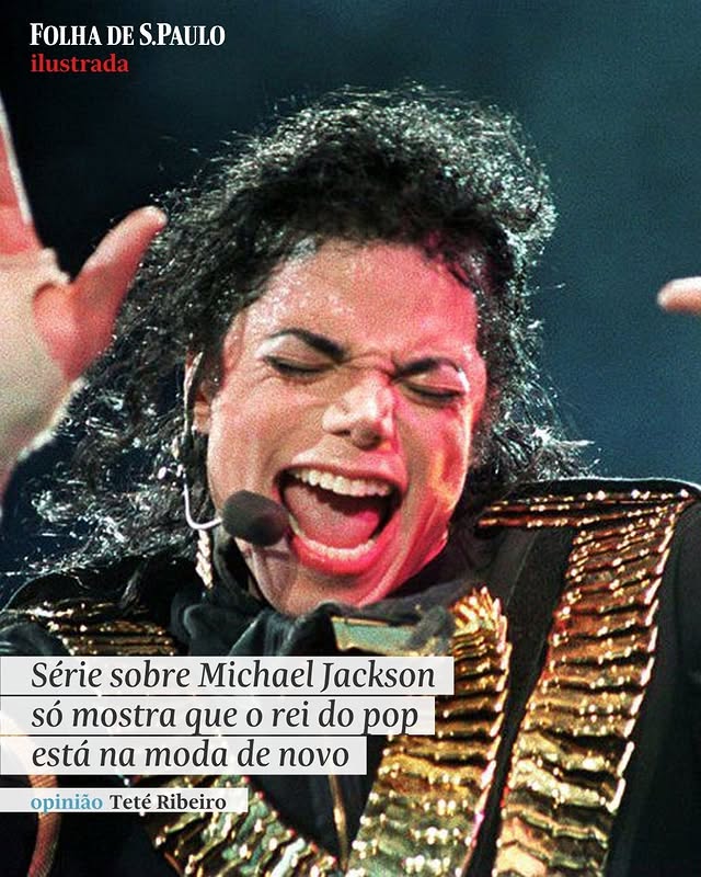OPINIÃO | A Netflix lançou nesta quarta-feira (3), uma série documental em três episódios de uma hora cada explorando o julgamento de Michael Jackson por abuso sexual infantil em 2005 e o intenso espetáculo midiático que cercou o processo judicial. Lançar um documentário agora com o título "Michael Jackson: O Veredito" só pode ter um objetivo —levantar dúvidas a respeito do veredito dado à época. E, se ele foi inocentado no tribunal, e tem mais coisa a ser contada, é por que ele deve ser culpado.

📲Leia mais na #Folha: folha.com/ilustrada

📷AFP
📝Teté Ribeiro

#PraTodosVerem: Michael Jackson com expressão intensa, olhos fechados e boca aberta enquanto canta. Ele veste jaqueta preta com detalhes dourados e usa microfone de cabeça. Fundo escuro destaca o artista em primeiro plano.