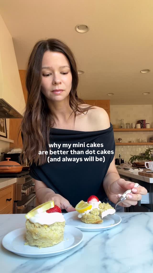 I’ve been using a cookie cutter to make mini cakes for parties for years, but sure, let’s put it in a disposable cup and call it something new👀
1. My version of dot cake is actually a Depression-era cake called ~Wacky Cake! It’s made without eggs, butter or milk. This makes the MOISTEST cake (better for cutting into shapes). Ergo, the cake is entirely vegan! The frosting is not, but you can easily make it so!
2. My recipe makes enough frosting to make CAKE POPS from the cake scraps. No food waste here!
3. Those sprinkles are gross and you know it. I’d rather have strawberry seeds in my teeth than those little crunchies. UNLESS we’re talking about cortadillo with bright pink frosting from the tiendita down the street from me, I’m choosing fruit > sprinkles. You do you, though💗

Comment ‘RECIPE’ to have my mini lemon cakes sent to you💌
https://www.dessertfortwo.com/mini-lemon-cakes/
#dotcake #dotcakes #cake #viralfood #easydessert