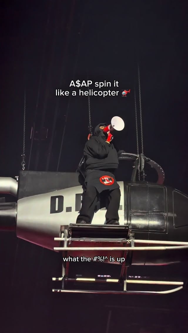 brb still spinning @asaprocky 🚁#dbd #dontbedumb #asap #asaprocky by @cfgbankarena