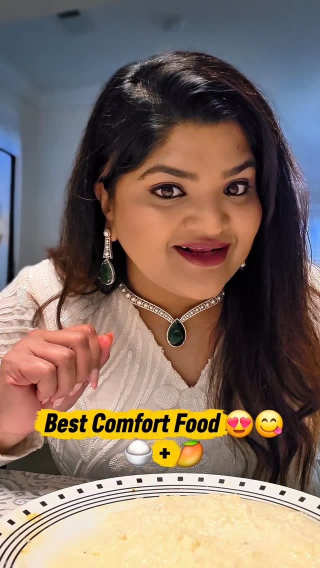 Curd rice 🍚+ Mango 🥭Can't beat this combo 😍😋

Banganapalle Mangoes from @ellafreshmangoes_rtp ✨️✨️

#food #mangoes #trending #comfortfood #viralreels
 
[trending funnyreelsvideo relatable viralreels , raleigh influencer. Rtp content creator , banganapalle , mangoes season , summer , married women , funny , viral,  fyp reels  viralpost Instagram 
daily chores , marriage ,  house wife , comedy ny , trending , viral reels ,  kitchen, cooking , AI , Artificial Intelligence , jobs ,  wife life,  never ending , relatable memes , funny memes , tamil ponnu , telugu , Indian moms,  home reels , chennai , india , fyp , explore]