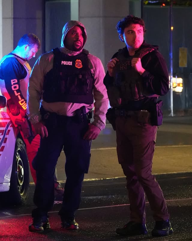 A Special Agent with the United States Housing and Urban Development (HUD) Office of the Inspector General on the scene of a shooting outside of The White House in Washington D.C. on May 23, 2026. by @northernvirginiapolicecars
