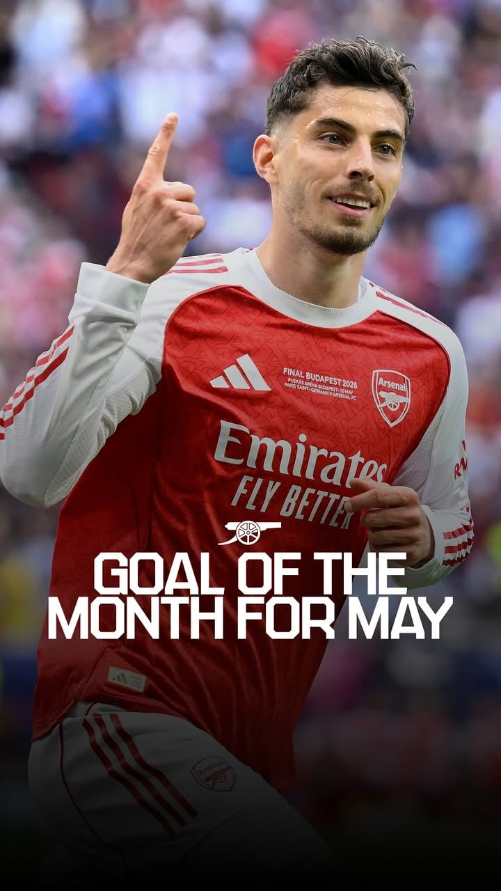🥁 The votes are in and your May Goal of the Month winner is...⁣
⁣
⚡️ Kai Havertz ⚡️⁣
⁣
🤝 @emirates