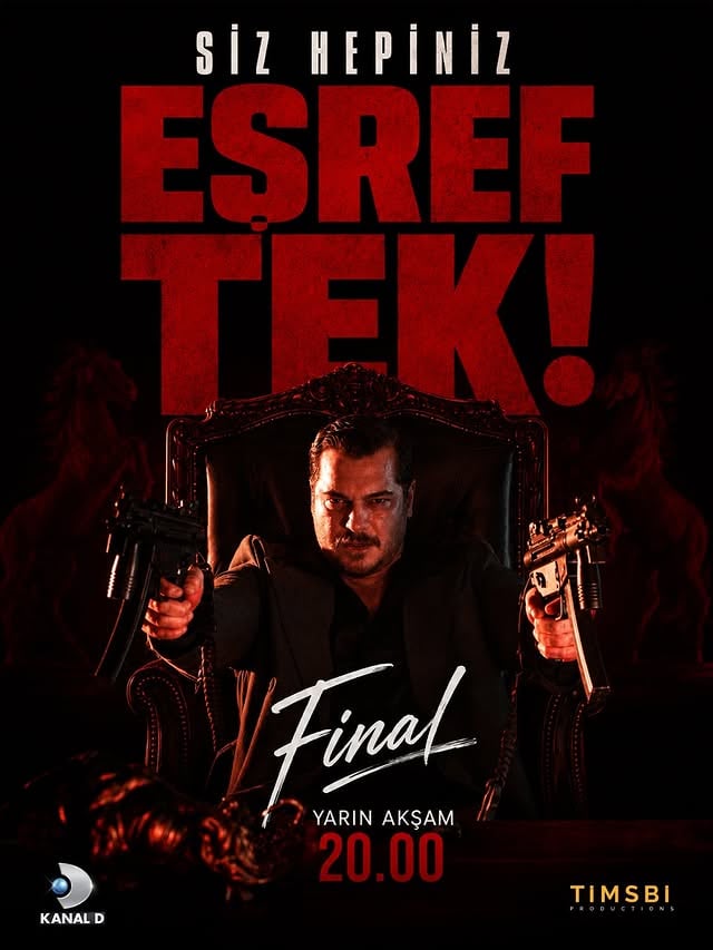 Eşref Tek, sevdiklerini korumak için kurşunların tam ortasında tek başına!

#EşrefRüya final bölümüyle yarın akşam 20.00’de #KanalD’de, tv yayınından sonra ise Amazon Prime’da sizlerle.

@kanald @timsbi @primevideotr
