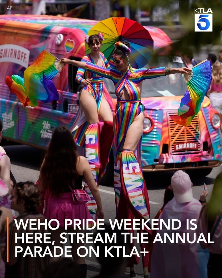 @wehopride  kicks off today with festivities all weekend long, including the annual WeHo Pride parade on Sunday, which will be streamed live on KTLA+ and KTLA.com.
Tap the link in bio for more.