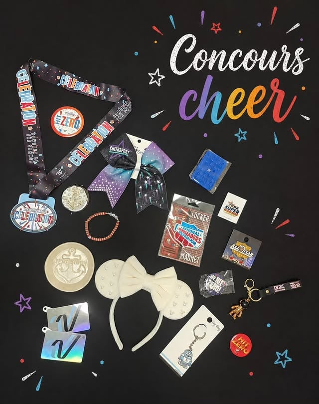 🎀 CONCOURS CHEER 📢
Nouvelle saison terminée, nouveau concours souvenir !
Tentez de gagner ce lot :
- 1 serre tête Minnie aux couleurs de son équipe 
- 1 double miroirs de poche que l'on a personnalisé 
- 1 noeud officiel de la compétition Cheersport 
- la médaille de participation et le pin "hit 0" de la compétition Célébration 
- 1 coupelle Poseidon que j'ai réalisé en céramique 
- 1 magnet NCA
- 1 pin USA Super Nationals
- 1 pin NCA Nationals
- 2 pins Hit 0
- 1 porte clé de la compétition Encore
- 1 porte clé du Summit
- 2 stickers Varsity
- 1 bracelet American Cheer Power
- 1 support ventouse pour smartphone USA Super Nationals 
🗳️ Pour participer :
- être abonné(e) à mon compte Instagram 
- laisser un commentaire avec la mention "je participe" + l'objet que vous préférez dans le lot
- taguer 2 amis à qui ce concours pourrait plaire (facultatif)
🛑🤚🏻 1 commentaire par compte sinon vous serez disqualifié !
Fin du concours le 18 Juin 2026 à 18h heure française 
J'espère que ça vous plaît 😊
Bonne chance à tous 🍀
#concourssouvenirsnycyla #concours