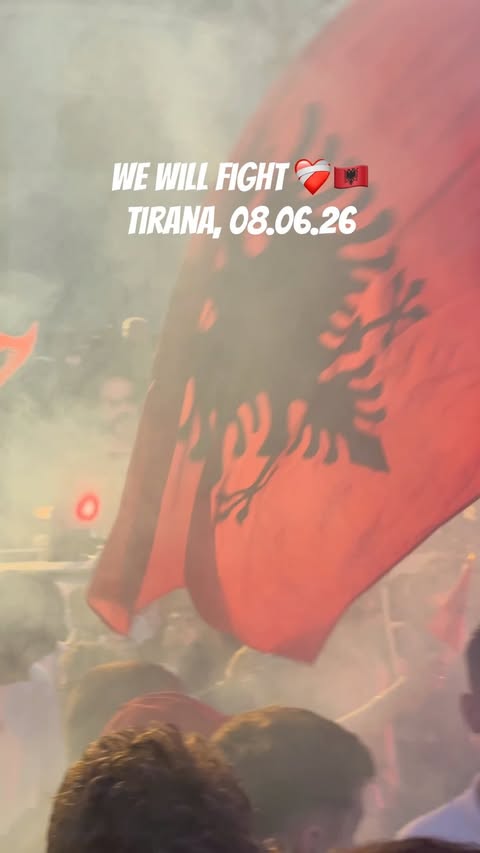 Tirana, 08.06.26 ❤️‍🩹🇦🇱