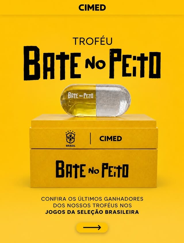 Arraste e confira os craques que ganharam nosso troféu Bate no Peito 💚💛 by @cimedesportes