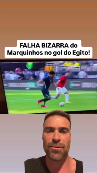 FALHA BIZARRA DO MARQUINHOS NO GOL DO EGITO! E O ANCELOTTI FICOU NA BRONCA, NO BANCO! 😱