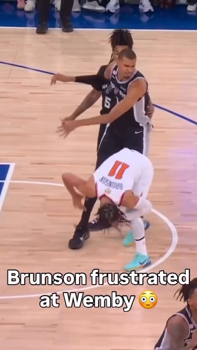 #Wemby out here getting physical! 👀 @sportscenter