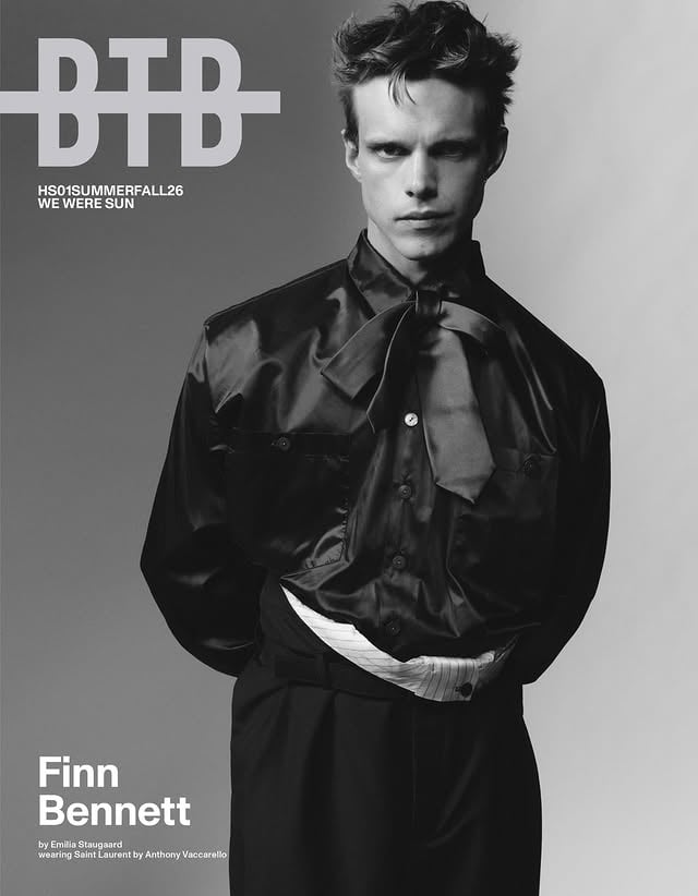 Backrooms hive, rise up! Finn Bennett @_finnbennett stars on the next cover of our special BTB HS1 issue, out later this month.
Inside, the London-born actor talks the ambitious A24 adaptation of Kane Parsons’ viral phenomenon, where thousands of square metres of reality-warping labyrinths blur the line between horror, experiment, and immersive world-building. Working alongside Chiwetel Ejiofor, Renate Reinsve, and Mark Duplass, Bennett reflects on stepping into one of the most visually unsettling projects of his career and collaborating with a director whose vision was as precise as it was fearless. Also on the menu? Mick Jagger biopic dreams and ideal summer’s day in Hackney Marshes.
_
Pre-order your copy now at the link in bio!
_
Finn is wearing @ysl by @anthonyvaccarello on the cover.
He’s captured by @emiliastaugaard & styled by @naifhen 
_
Interview by Martin Onufrowicz @pm.onufrowicz
Photography by Emilia Staugaard @emiliastaugaard
Fashion by Nathan Henry @naifhen
All clothes and accessories by Saint Laurent by Anthony Vaccarello 
EIC Michael Marson @badmickey
Casting by Imagemachine cs @imagemachine_cs
Grooming  by Brady Lea @thebradylea at A-Frame @aframe_agency
Photographer’s assistant Luke Regan @lukes.jpeg
Stylist’s assistant Johnny Angel McCaragher @johnnyangelmccaragher
_
#BehindTheBlindsMagazine
#BTBHS1
#SS26
#FinnBennett
#Backrooms