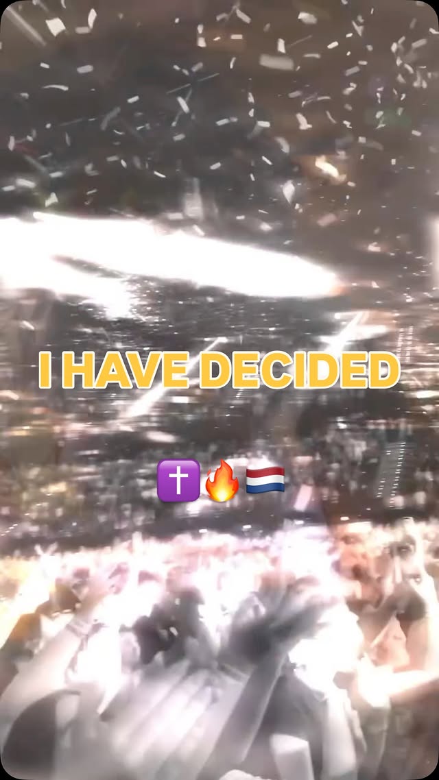 ‘WE HAVE DECIDED TO FOLLOW JESUS’✝️🔥🇳🇱@elevation.rhythm hope to see you soon❤️ by @eobeam