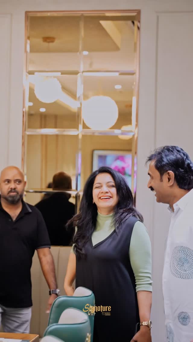 A pleasure to host Sija Rose, Dhanya, and Akhila Anand at Signature by Marza. Thank you for your wonderful review and for spending your time with us. We hope to welcome you back again soon.❤️#doha #malayalammovie #mollywoodactress #virelreels #dohaqatar by @akhilaanandofficial