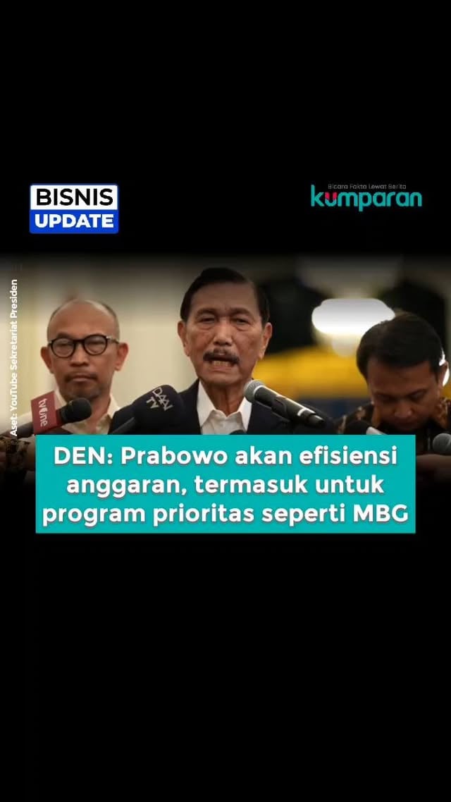 Dewan Ekonomi Nasional (DEN) bertemu dengan Presiden Prabowo Subianto membahas berbagai masalah perekonomian dalam negeri. Anggota DEN, Chatib Basri, mengatakan salah satu yang dibahas adalah kemungkinan risiko kenaikan harga yang terjadi akibat pelemahan rupiah yang dapat berdampak ke kalangan menengah ke bawah.

Chatib bilang salah satu langkah yang akan diambil pemerintah adalah melakukan efisiensi anggaran, salah satunya yang berkaitan dengan MBG.

📸: Dok. YouTube Sekretariat Presiden.

Baca selengkapnya dengan klik link di bio. Cari tahu berita update lainnya dengan download aplikasi kumparan di App Store atau Google Play.

📝: bisnisupdate | update | bisnis | svt | R012 | E036

#bicarafaktalewatberita #kumparan