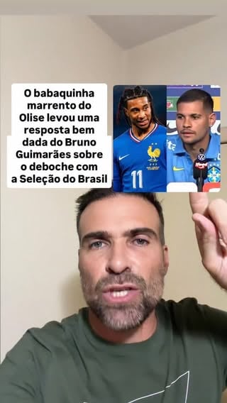 O BABACA CHEIO DE MARRA DO OLISE LEVOU UMA RESPOSTA BEM DADA DO BRUNO GUIMARÃES SOBRE O DEBOCHE COM JOGADORES DA SELEÇÃO BRASILEIRA!