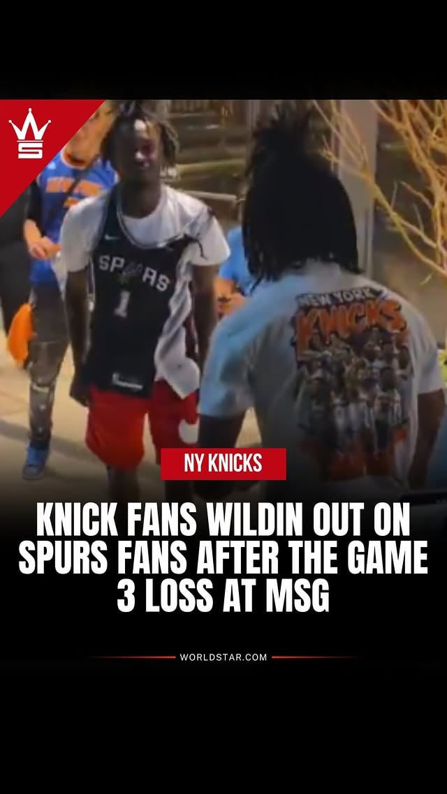 #Knicks fans are taking Game 3 hard. After New York’s 115-111 loss to the #Spurs, frustrated fans are reportedly going after any Spurs supporters they can find, turning postgame celebrations into heated confrontations as tensions rise during the NBA Finals 😳