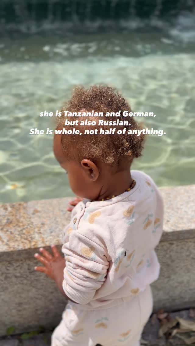 She came into this world already belonging to more than two cultures. more than two languages. more than one way of seeing things. more than two sets of traditions, flavours, sounds, stories.
And I watch her and I think..she is so lucky. ✨
even if she doesn’t know it yet.

but here is something I think people should understand..the words we use matter more than we think. When we describe mixed children as “half this, half that” we are accidentally telling them that they are a fraction of something. That they are incomplete. That they belong fully to neither side and must spend their life somewhere in between, never quite enough for either world.
& children feel that. Even when they are small. Even when they don’t have the words for it yet.
So instead of half and half..try both 🤍Because that is the truth:) She is not half black and half European. She is black and she is European. Completely. All of it. All at once. No division, no fraction, no choosing.
The way we talk about identity shapes the way children understand themselves. And a child who grows up hearing she is whole, she is both, she belongs everywhere, grows up rooted in a way that no amount of outside noise can easily shake.
I am raising her to be proud of every single part of where she comes from. Not as a conflict to resolve but as a richness that most people will spend their whole lives trying to find..

She is not half of anything.
She is whole. 🦋 in the most beautiful way.
& I will spend my whole life making sure she knows it. 🤍
#mixedkid #mixedchildren #motherhood #mixed