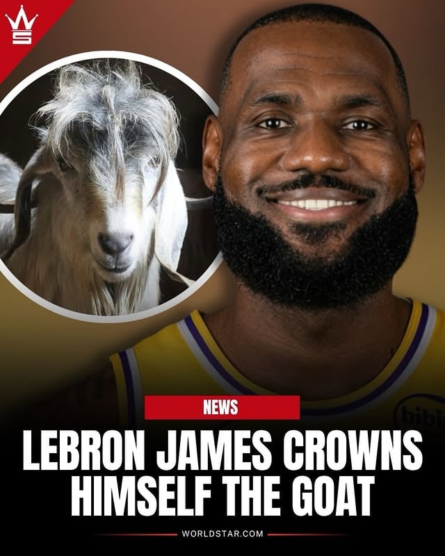 During an interview with TIME, LeBron James declared himself the GOAT of basketball. 🐐🏀

“I’m not taking nobody over me. There’s no question. I think Mike will say the same thing. Rest his soul, Kobe will say the same thing. Magic will say the same thing. Bird will say the same thing. Shaq could say the same thing. The late great Wilt. Kareem. I don’t think none of us are going to take somebody else.

If there’s a general manager and he’s eyeballing all of us on a baseline, with the No. 1 pick, it’s gonna be hard not to take me, champ.” 👀🔥