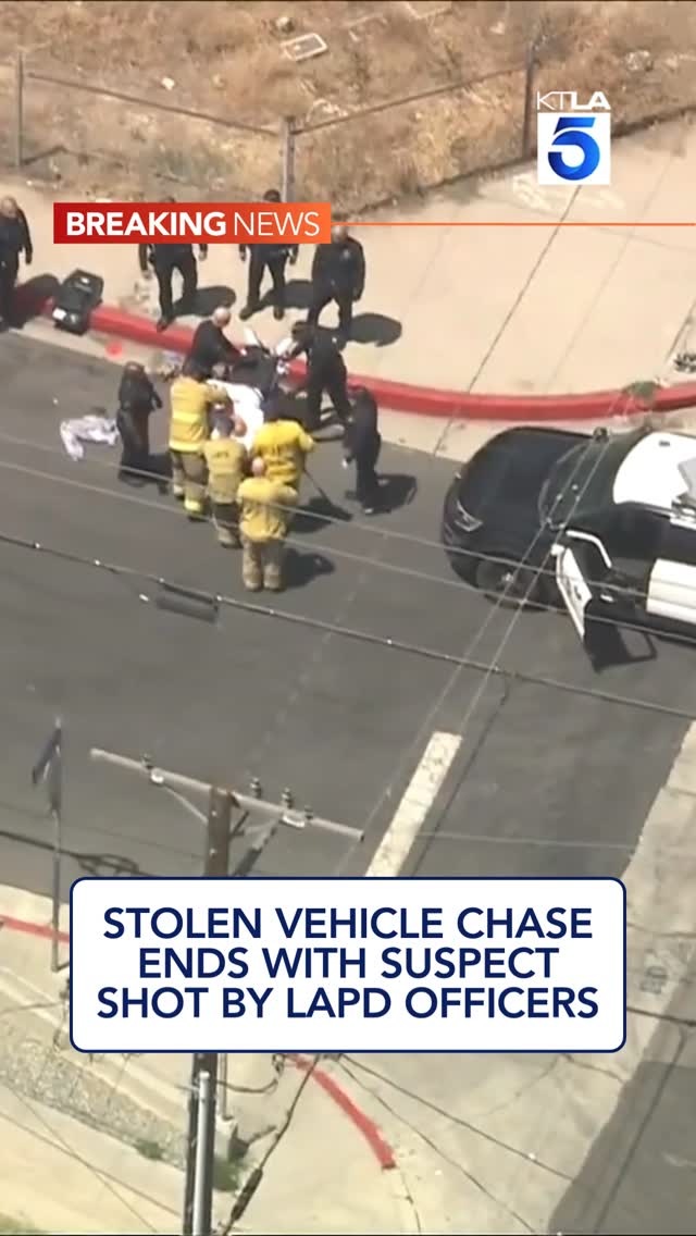 #BreakingNews: LAPD pursuit ends with suspected car thief shot by police. #lapd #losangeles #crime